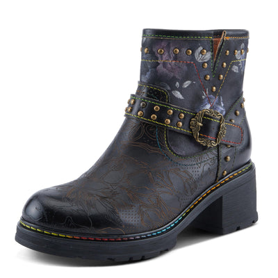 L'Artiste by Spring Step Women's Branchout Fashion Boot, Black Multi, 7