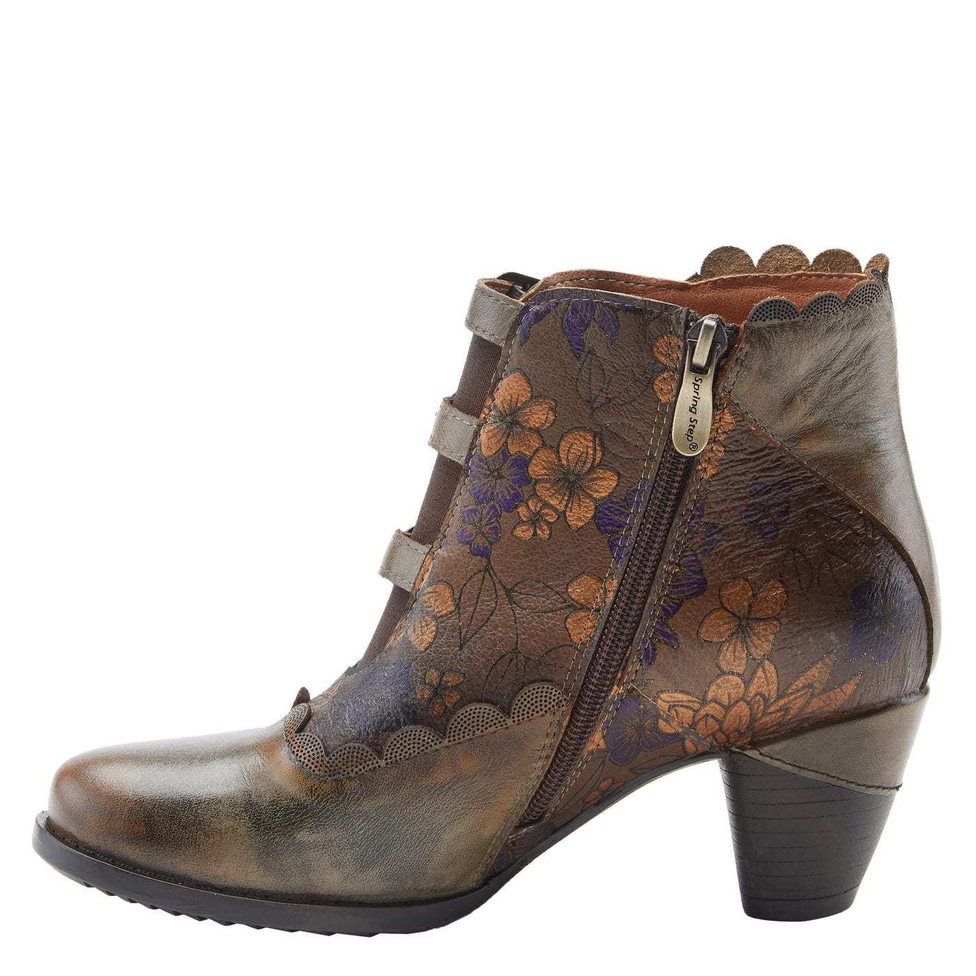 Spring Step L'Artiste Women's Iwantit Brown Multi Booties EU 41 / US 9.5-10