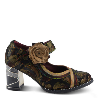 L'Artiste by Spring Step Women's Beverly Hills Mary Jane Heeled, Gold Multi, 7
