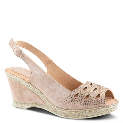 Patrizia Women's Iolite Wedge Sandal, Taupe, 6.5-7