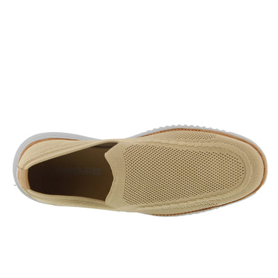 Spring Step Anders Mens Slip-On Shoes - Comfortable Loafer Shoes with Full Length Insole - Lightweight Casual Loafers for Men - Tan EU 41 / US 8-8.5