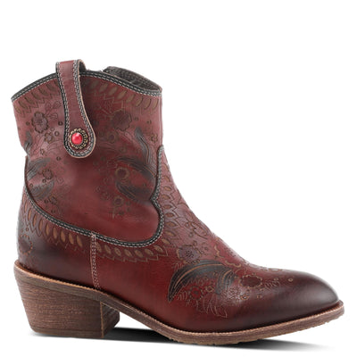 Spring Step L'Artiste Galop Boot for Womens - Ankle Boots with Inside Zipper Closure - Comfortable Western Ladies Boots for Outdoor - Mahogany EU 38 / US 7.5-8