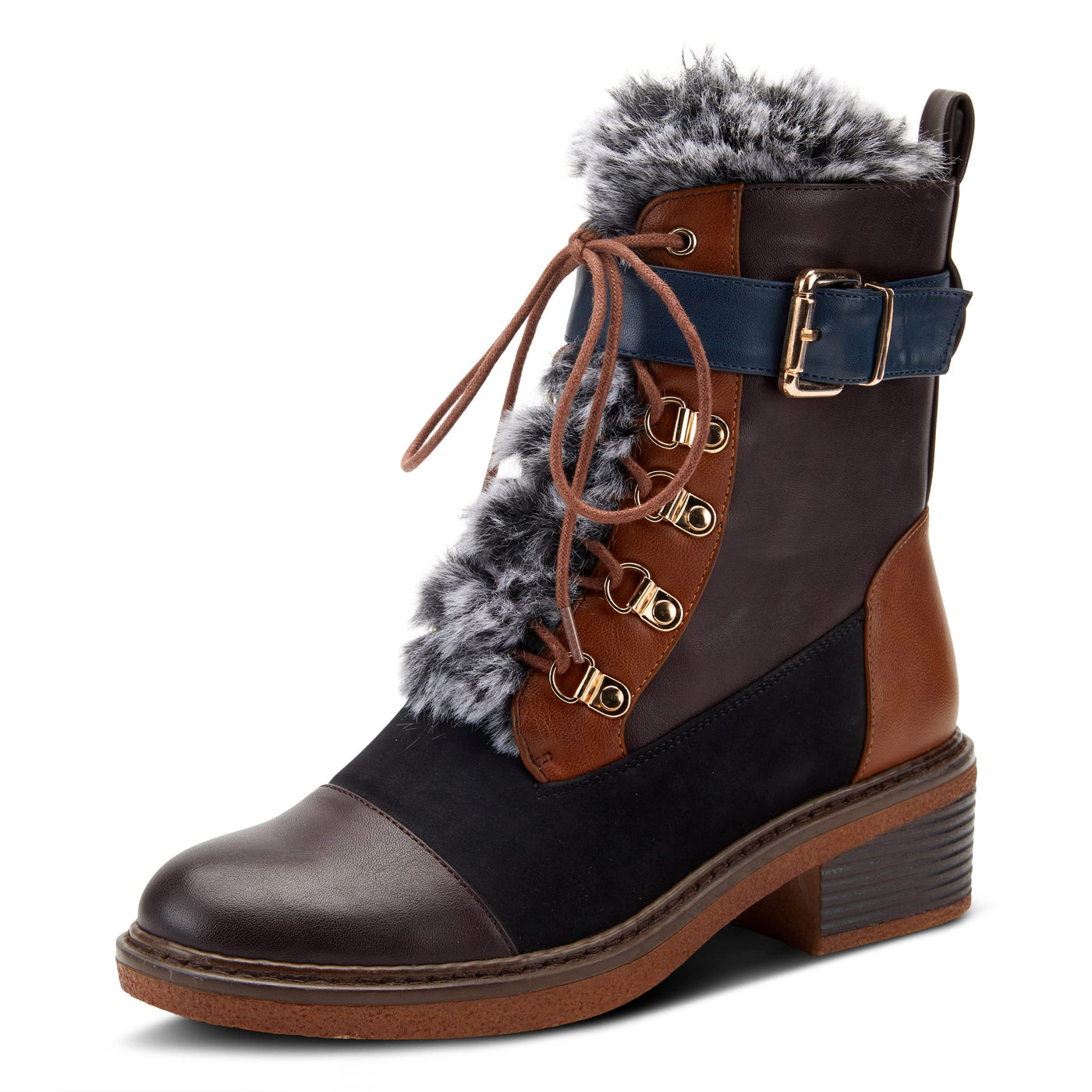 PATRIZIA Women's Hilvia Pull-On bootie Brown Multi EU 39 / US 8.5