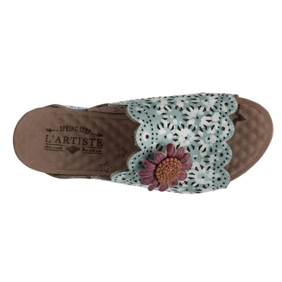 Spring Step L'Artiste Women's Margene Slide Sandal Green Multi EU 36 / US 5.5-6