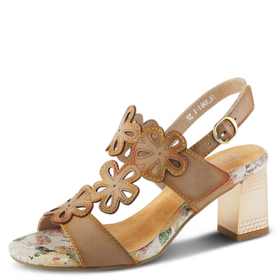 Spring Step L'Artiste Women's Dinnerdate Quarter Strap Sandal Tan EU 37 / US 6.5-7