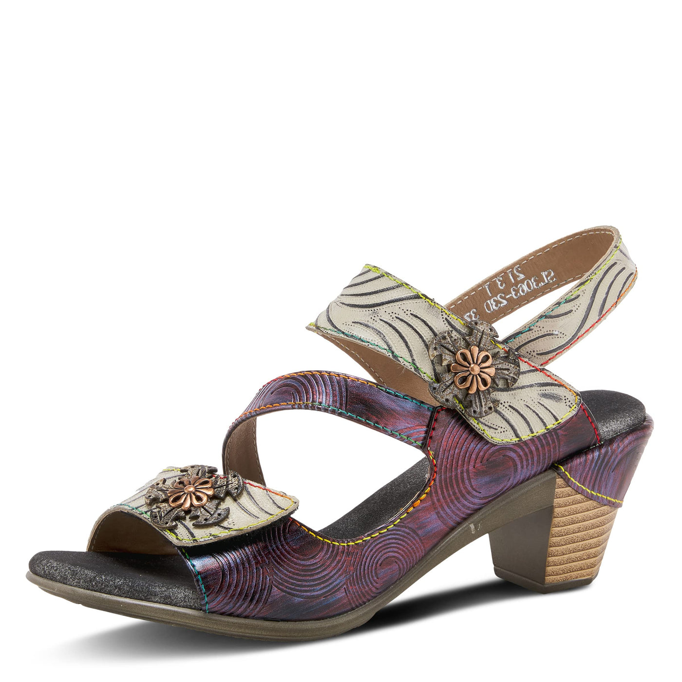 L'Artiste by Spring Step Acarine Purple Multi EU 35 (US Women's 5) M