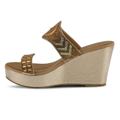 PATRIZIA Women's Heena Sandals Gold EU 40 / US 9