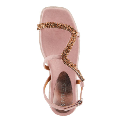 PATRIZIA Women's SHINYQUEEN Flat Sandals Tan EU 38 / US 7.5-8