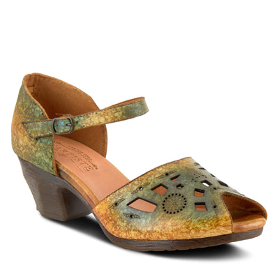 Spring Step L'Artiste Women's Posadas Mary Jane Shoe Yellow Multi EU 38 / US 7.5-8