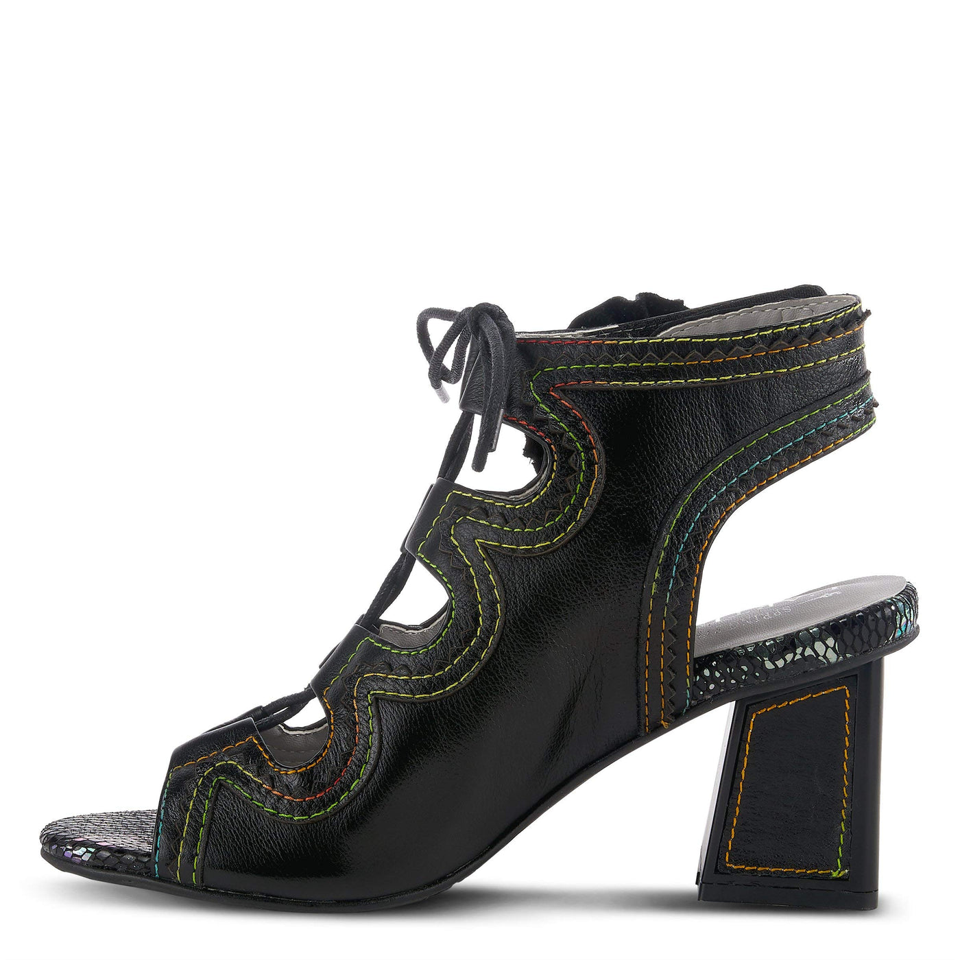 Spring Step L'Artiste Women's Supercute Ghillie Sandal Black EU 36 / US 5.5-6