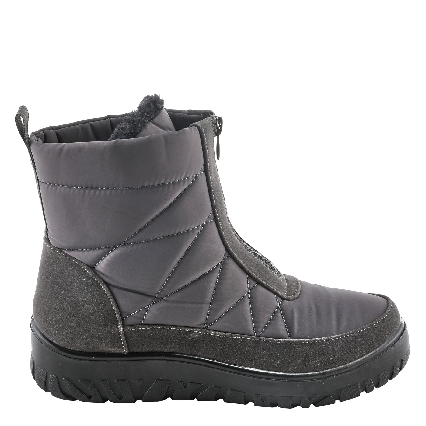 Flexus Spring Step Lakeeffect Boots for Women - Waterproof Ladies Boots with Front Zipper Closure - Women's Snow Boots for Winter - Grey Boots EU 39 / US 8.5