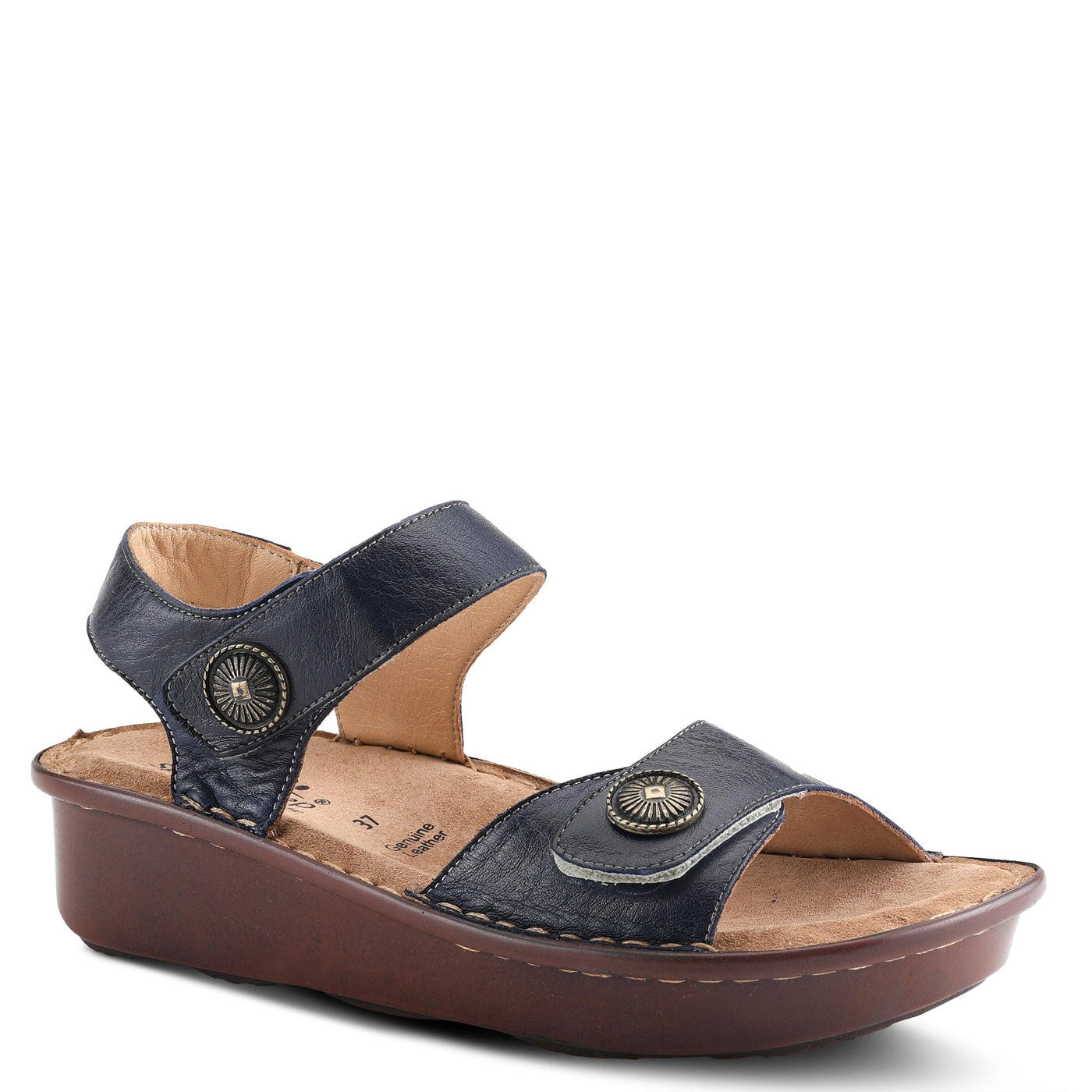 Spring Step Women's Toca Ankle Strap Sandal Navy EU 42 / US 10.5-11