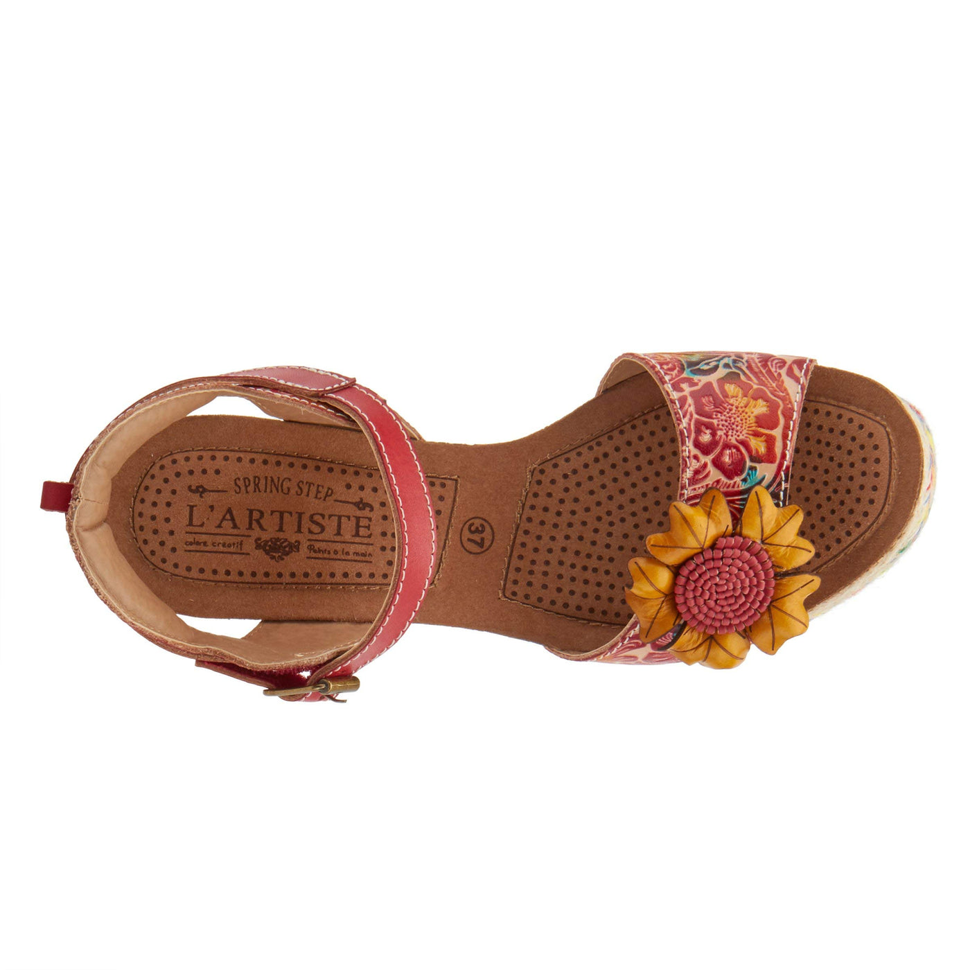 L'Artiste by Spring Step Annmarie Red Multi 42 (US Women's 10.5-11)