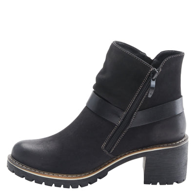 PATRIZIA Spring Step Firewood Booties for Women - Ladies Ankle Boots with Zipper Closure - Vegan Leather Womens Boots for Outdoor