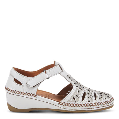 Spring Step Women's Irin T-Strap Shoe White EU 41 / US 9.5-10