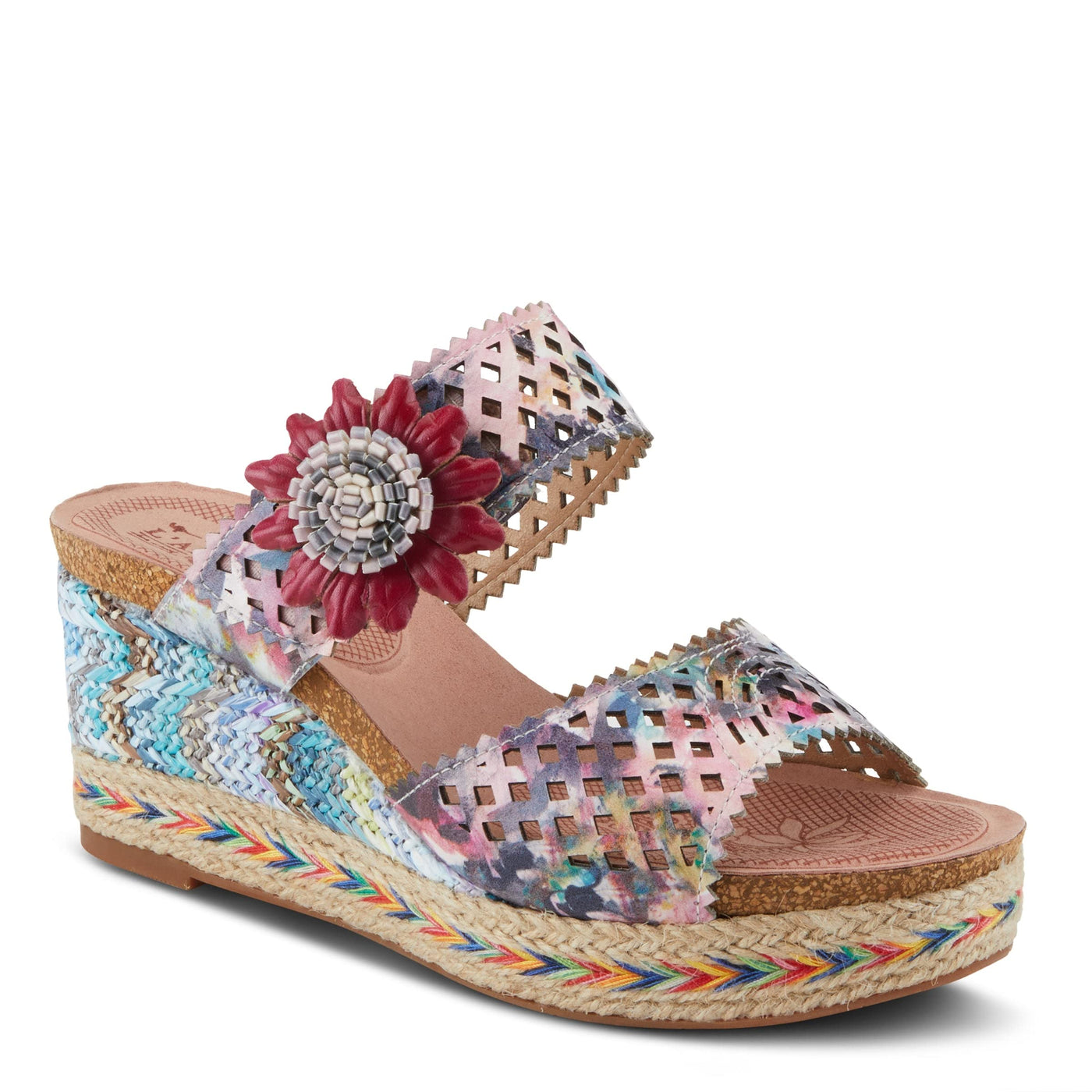 L'Artiste by Spring Step Evesgarden Pink Multi EU 41 (US Women's 9.5-10) M