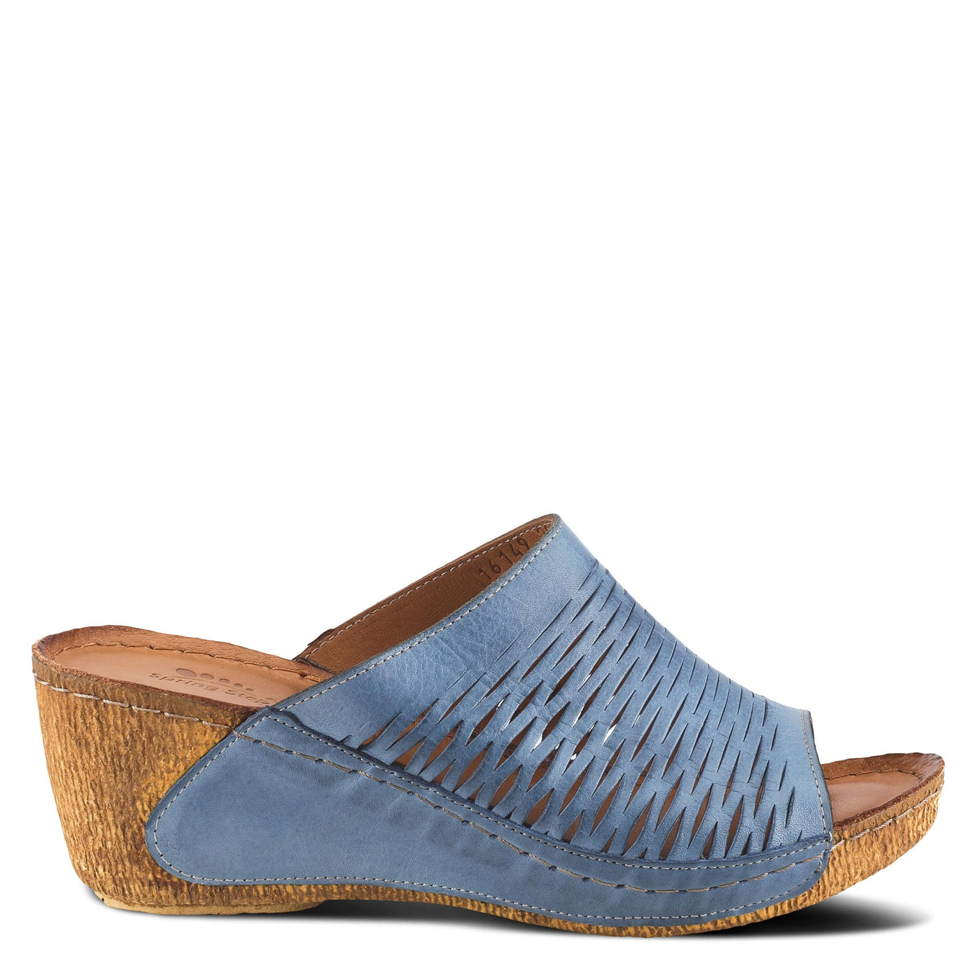 Spring Step Women's CUNACENA Slipper, Blue, 6.5-7