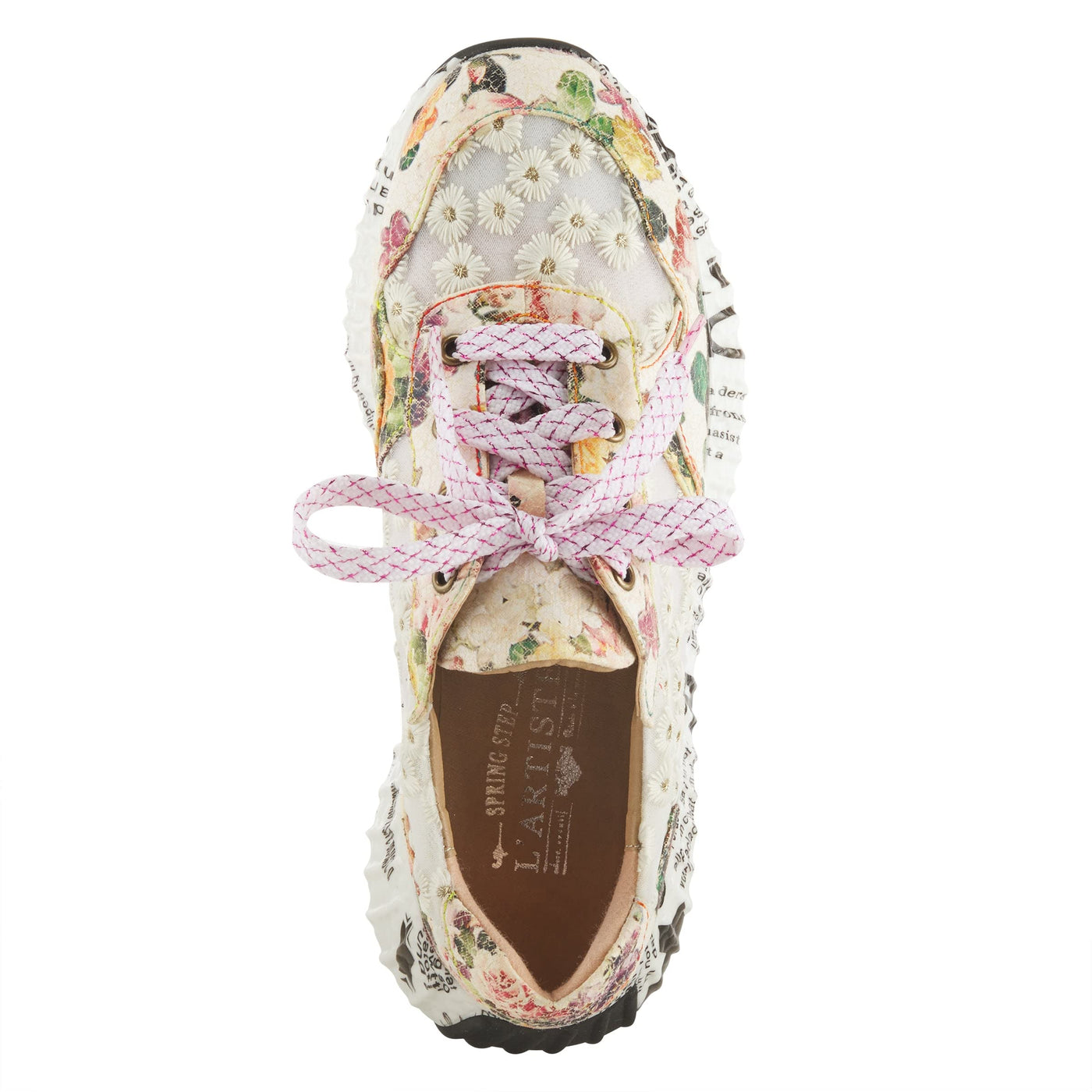 L'Artiste by Spring Step Women's Daisymae Sneaker, Beige Multi, 5