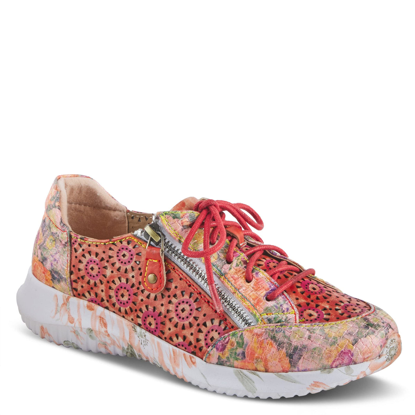 Spring Step L'Artiste Women's Jazzie Fashion Sneaker Red Multi EU 40 / US 9