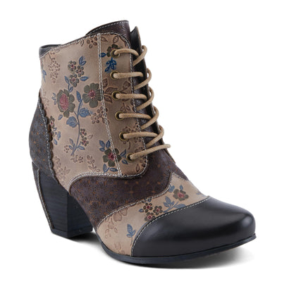 Spring Step L'Artiste Hiadelvice Women's Floral Bootie - Exquisite Details, Eye-Catching Ankle Boots Black Multi EU 38/ US 7.5-8