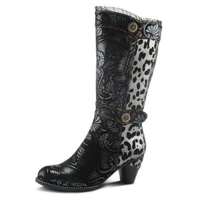 L'Artiste by Spring Step Dessalta Black Multi EU 38 (US Women's 7.5-8) M