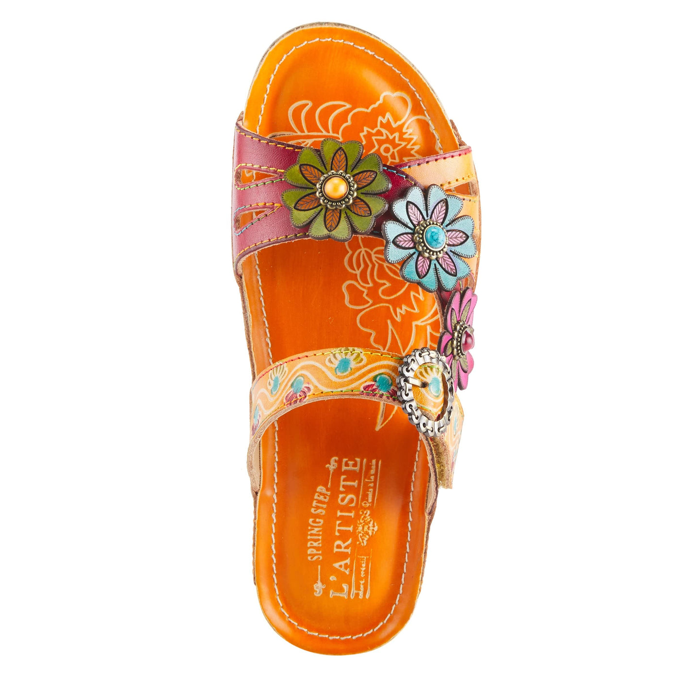L'Artiste by Spring Step Ariala Mango Multi EU 37 (US Women's 6.5-7) M