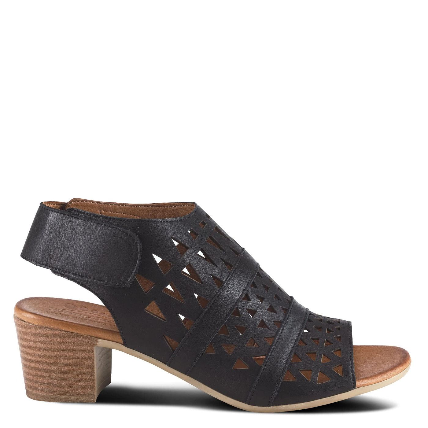 Spring Step Women's Style Dorotha Black Euro Size 36 Leather Sandal