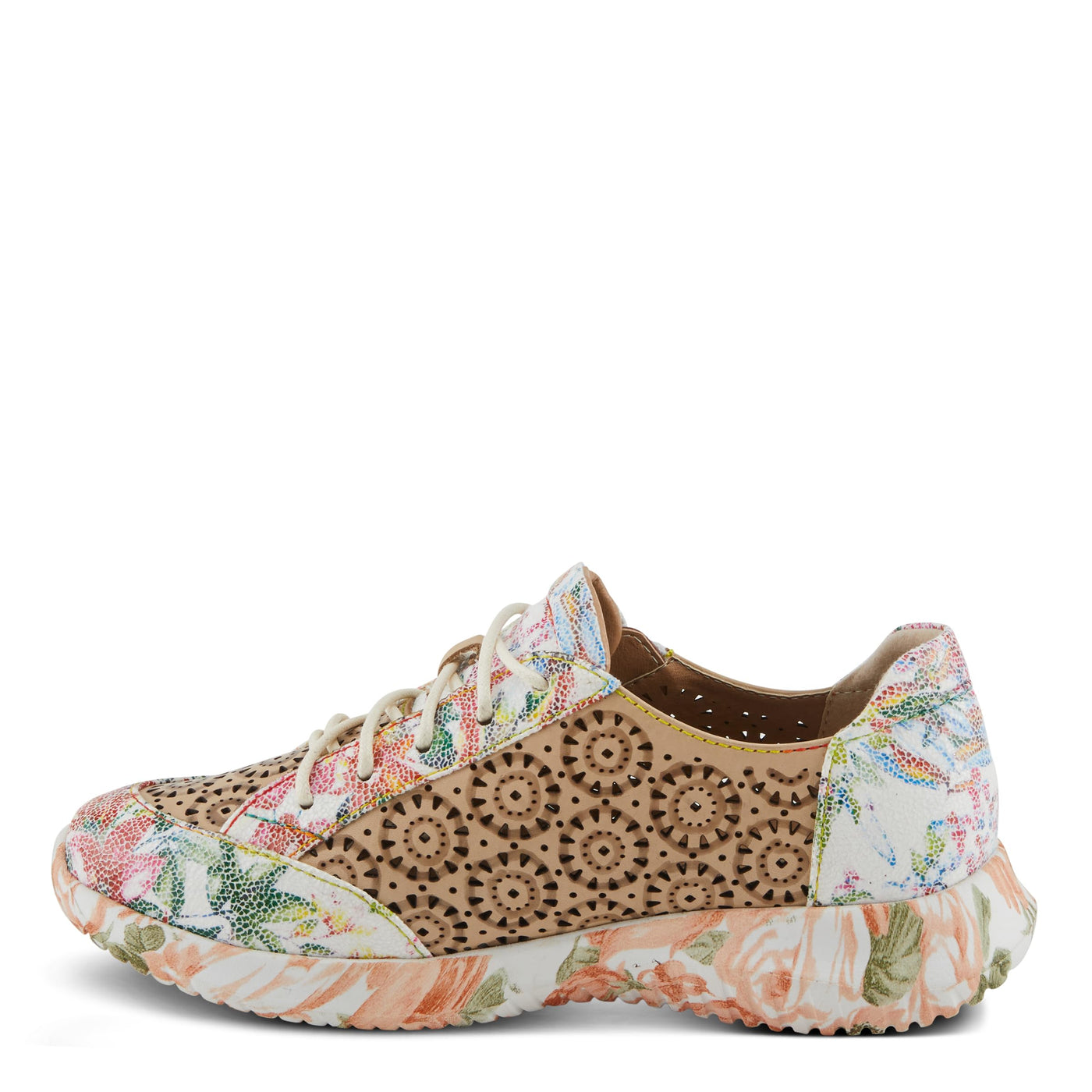 L'Artiste by Spring Step Women's Jazzie Sneaker, Beige Multi, 6.5-7