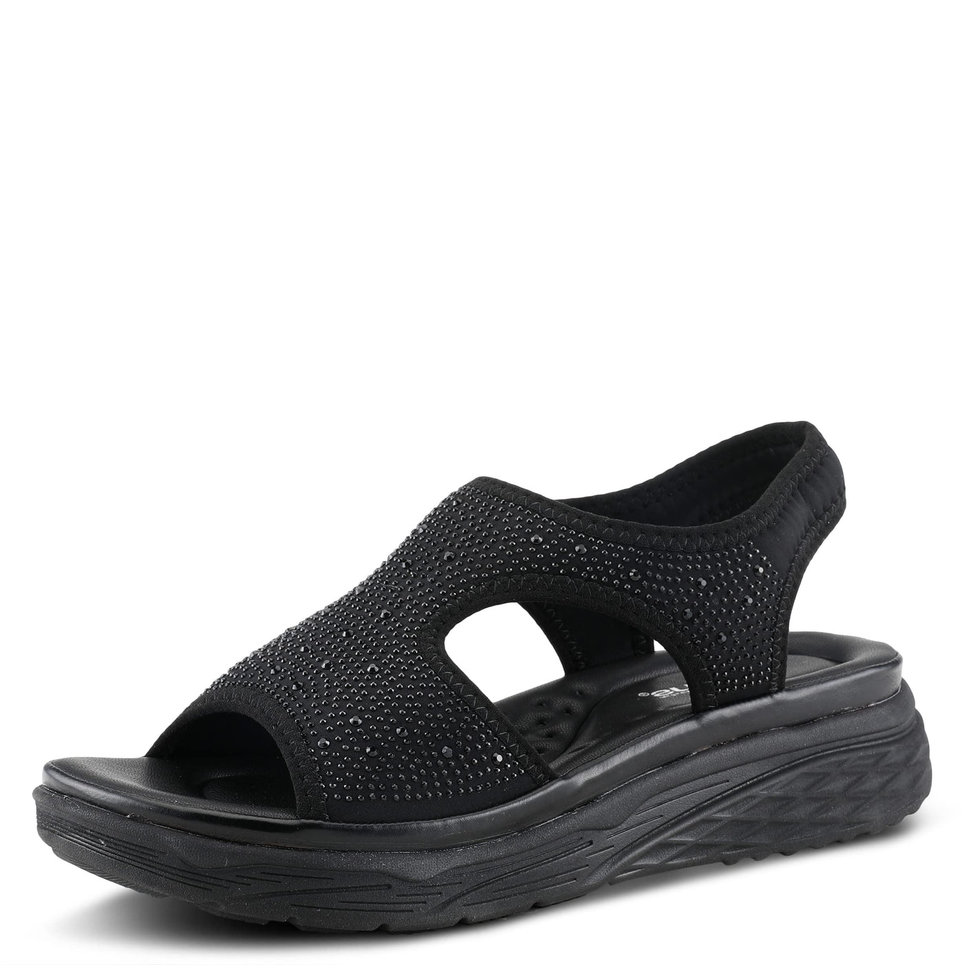 Flexus Women's Mallo Slingback Sandal Black EU 36 / US 5.5-6