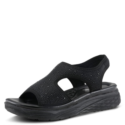 Flexus Women's Mallo Slingback Sandal Black EU 36 / US 5.5-6