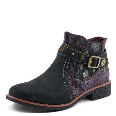 Spring Step L'Artiste Airies Women's Chelsea Boot - Edgy Studs, Ornate Embellishments, Show-Stopping Style Black Metallic EU 36 / US 5.5-6