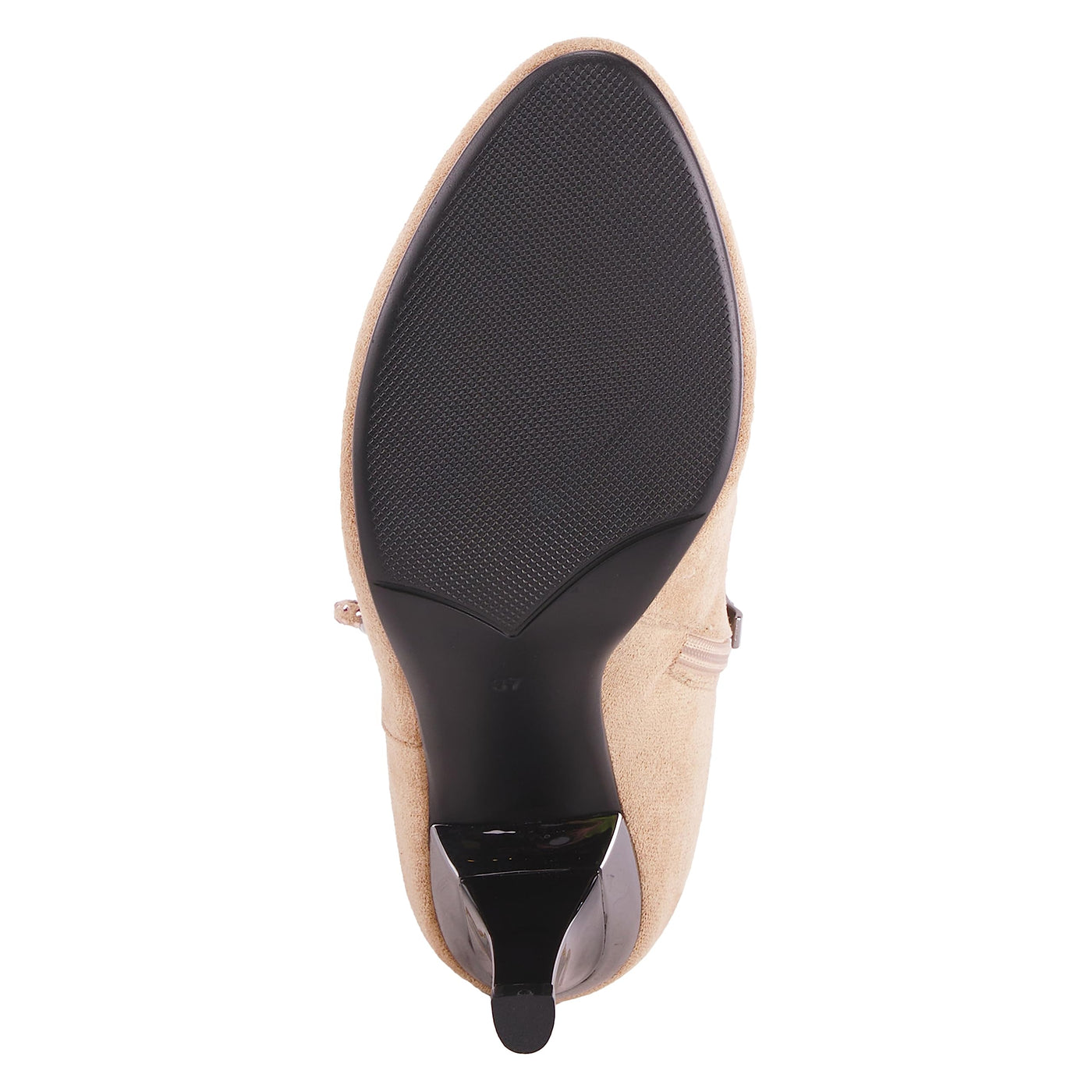PATRIZIA Women's Kitten Microsuede Heeled Bootie Beige EU 40 / US 9