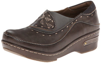 L'artiste by Spring Step Women's Burbank Mule, Gray, 37 EU/6.5-7 M US