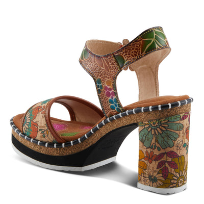 L'Artiste by Spring Step Women's Charisma Sandal, Brown Multi, 6.5-7