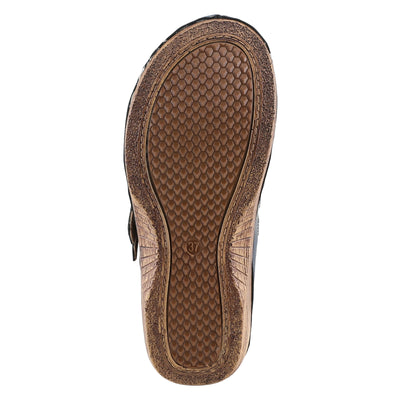 Spring Step Happy Mule Clogs for Women - Ladies Slip-On Clogs with Ajdustable Straps - Comfortable Slip-On Loafers for Women - Navy EU 41 / US 9.5-10