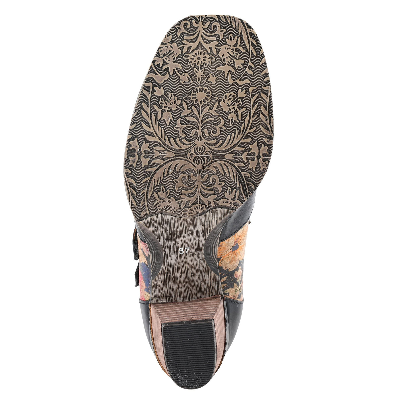 Spring Step L'Artiste Women's Glena Bootie Black Multi EU 38 / US 7.5-8