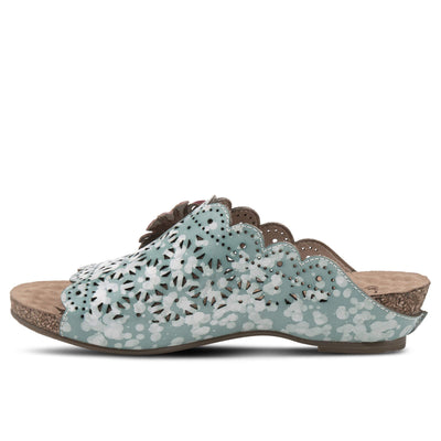 Spring Step L'Artiste Women's Margene Slide Sandal Green Multi EU 36 / US 5.5-6