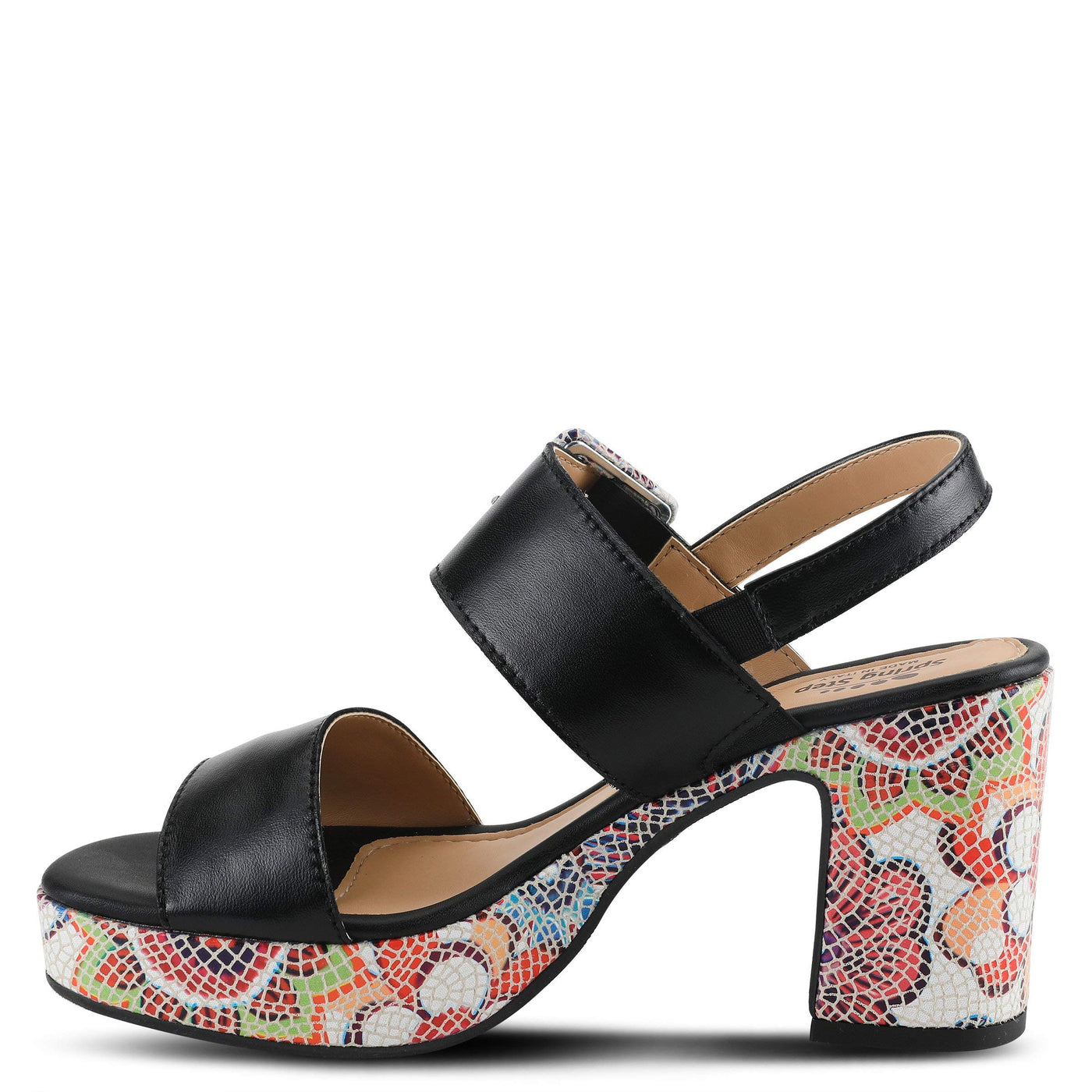 Spring Step Women's Azucar Ankle Strap Black Multi EU 36 / US 5.5-6