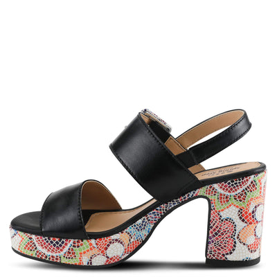 Spring Step Women's Azucar Ankle Strap Black Multi EU 36 / US 5.5-6