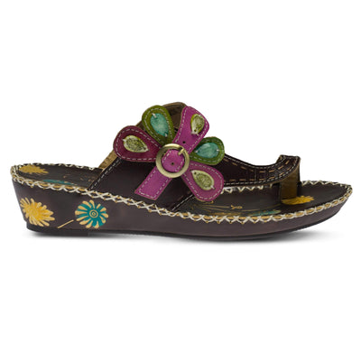 L'ARTISTE Women's Slide Sandal Santorini Brown 40