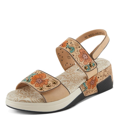 Spring Step L'Artiste Women's CAITLINA - Hand-Painted Floral Athleisure Sandals for Women
