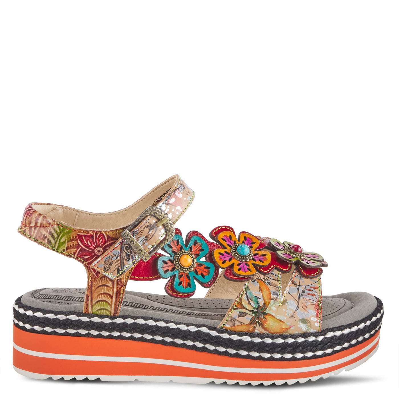 L'ARTISTE RHODYS ANKLE STRAP SANDALS