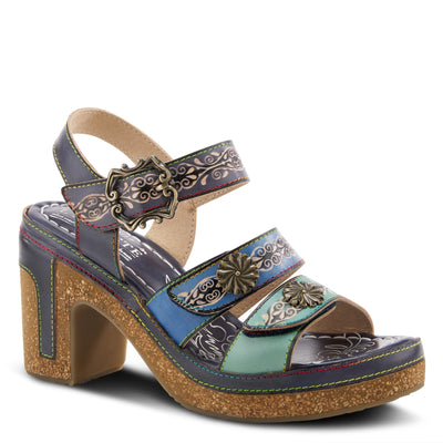 Spring Step L'Artiste Women's Confident Sandals Blue Multi EU 35 / US 5