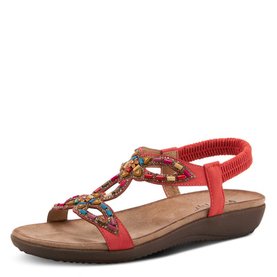 PATRIZIA Women's Volcanic Slingback Sandal Coral EU 40 / US 9
