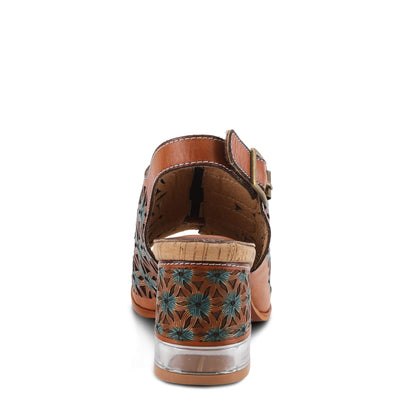 Spring Step L'Artiste Women's Ornate Slingback Sandal Camel Multi EU 39 / US 8.5