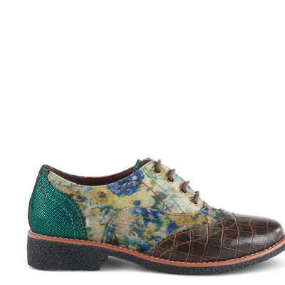 Spring Step L'Artiste Women's Muggiasti-Viv Leather Oxford Shoe Chocolate Multi EU 36 / US 5.5-6