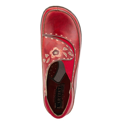 L'artiste by Spring Step Women's Burbank Mule, Red, 38 EU/7.5-8 M US