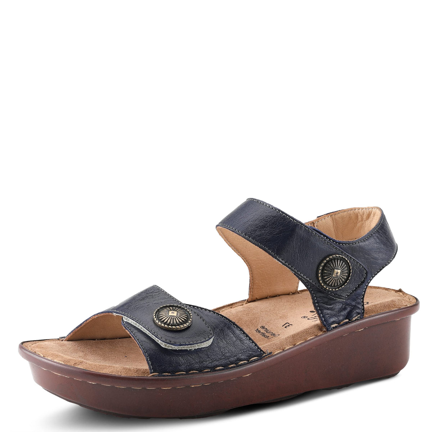 Spring Step Women's Toca Ankle Strap Sandal Navy EU 42 / US 10.5-11