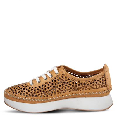 Spring Step Women's Youlanda Lace-Up Shoe Tan EU 40 / US 9