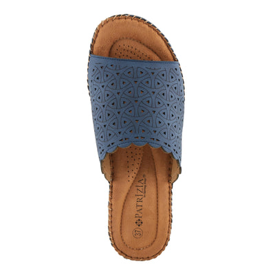PATRIZIA Women's CHANDELLA Slide Wedge Sandals Blue EU 40 / US 9